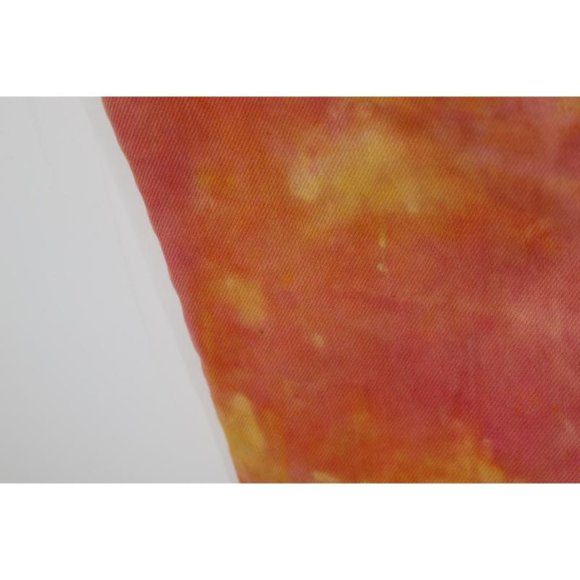 Stussy Jeans Mens 28 Wonderland Dye Big Ol Wide Leg Button Fly Pinkish Yellow - Picture 12 of 16